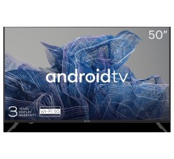 Slika izdelka: 50', UHD, Google Android TV, Black, 3840x2160, 60 Hz, , 2x10W, 70 kWh/1000h , BT5, HDMI ports 4, 24 months