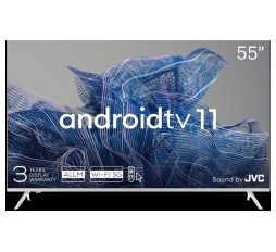 Slika izdelka: 55', UHD, Android TV 11, White, 3840x2160, 60 Hz, Sound by JVC, 2x12W, 83 kWh/1000h , BT5.1, HDMI ports 4, 24 months