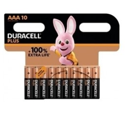 Slika izdelka: Alkalne baterije Duracell Plus MN2400B10 AAA (10kos)