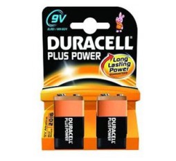 Slika izdelka: Alkalne baterije Duracell Plus Power MN1604B2 PP3 9V (2 kos)