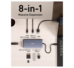 Slika izdelka: Anker 555 USB-C Hub, 8v1