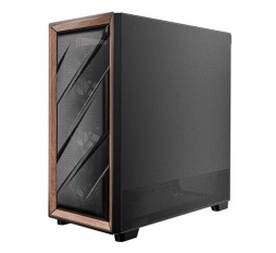 Slika izdelka: ANTEC Flux midi-ATX okno leseno črno/rjavo gaming ohišje