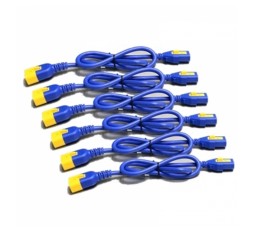 Slika izdelka: APC IEC KIT 6 10A 1,8m moder napajalni kabli za Rack PDU