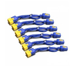 Slika izdelka: APC IEC KIT 6 16A 1,2m moder napajalni kabli za Rack PDU