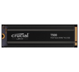 Slika izdelka: Crucial T500 2TB PCIe Gen4 NVMe M.2 SSD disk s hladilnikom