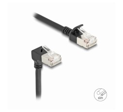 Slika izdelka: Delock patch SFTP CAT.6A 3m črn slim kotni 80307