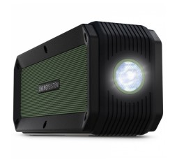 Slika izdelka: ENERGY SISTEM Outdoor Box Adventure 10 W Bluetooth/ 3.5mm microSD MP3 FM radio LED svetilka vodoodporen črno/zelen zvočnik