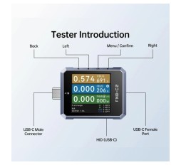 Slika izdelka: Fnirsi tester USB napajanja TipC E-Marker FNB-C2