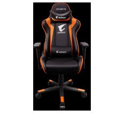 Slika izdelka: GIGABYTE AORUS Gaming Chair AGC300 V2 Black + Orange, headrest & lumbar cushion, 120kg max load