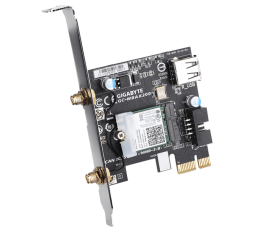 Slika izdelka: GIGABYTE WBAX200 2x2 802.11ax Dual Band WIFI + BLUETOOTH 5.1 PCI-E kartica