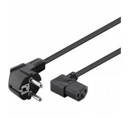 Slika izdelka: GOOBAY 250V(AC) (1xF,CEE 7/7, 1x C13(IEC)) 2m črn napajalni kabel