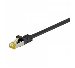 Slika izdelka: GOOBAY SFTP CAT 6A / S/FTP CAT 7 patch 20m (91662) črn mrežni povezovalni kabel
