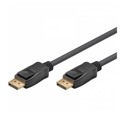 Slika izdelka: GOOBAY DisplayPort (M) na DisplayPort (M) 8K/60Hz 3m pozlačen črn kabel