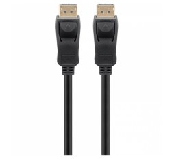 Slika izdelka: GOOBAY DisplayPort (M) na DisplayPort (M) 8K/60Hz 3m pozlačen črn kabel