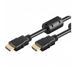 Slika izdelka: GOOBAY High Speed HDMI (M/M) 2.0 4K 60Hz 1,5m Ferit z Ethernet pozlačen črn kabel 