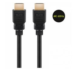 Slika izdelka: GOOBAY High Speed HDMI (M/M) 2.0 4K 60Hz 20m z Ethernet pozlačen črn kabel