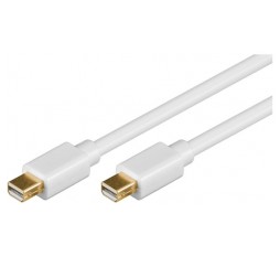Slika izdelka: GOOBAY Mini DisplayPort (M) 1.2 2m pozlačen bel kabel