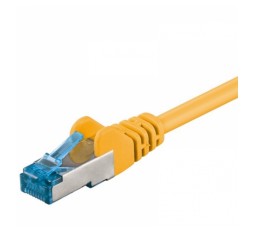 Slika izdelka: GOOBAY S/FTP CAT 6A patch 1m rumeni mrežni povezovalni kabel