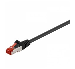 Slika izdelka: GOOBAY S/FTP (PiMF) CAT 6 patch 1,5m črn mrežni povezovalni kabel