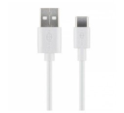 Slika izdelka: GOOBAY USB-A na USB-C 2m bel polnilni in sync kabel
