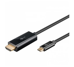 Slika izdelka: GOOBAY USB-C (M) na HDMI (M) 4K 60Hz 18 Gbit/s 3m črn kabel