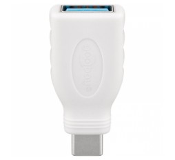 Slika izdelka: GOOBAY USB-C na USB-A 3.0 OTG Superspeed beli adapter