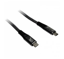 Slika izdelka: GOOBAY USB-C na USB-C 1,5m 240W PD 3.1 20Gbit/s črn napajalni in sync kabel