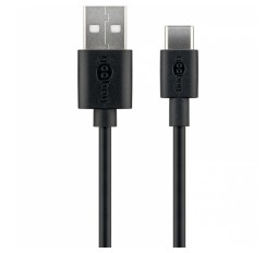 Slika izdelka: GOOBAY USB-C - USB-A 0,5m črn polnilni in sync kabel