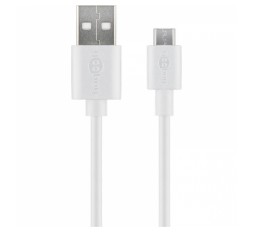 Slika izdelka: GOOBAY USB 2.0 (M) na microUSB (Type B) 1m bel polnilni kabel