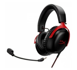 Slika izdelka: HP HyperX Cloud III Gaming 3.5mm/USB-C/USB-A 7.1 z mikrofonom črne-rdeče slušalke