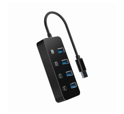 Slika izdelka: Gembird hub USB 3.1 4xA s stikali UHB-U3P4P-01