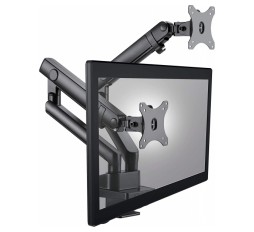 Slika izdelka: IcyBox dvojni nosilec za monitor do diagonale 32'' z montažo na rob mize