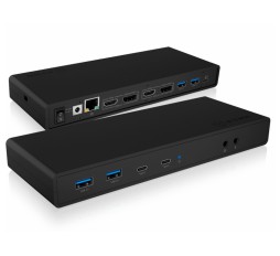 Slika izdelka: Icybox IB-DK2245AC Docking USB-C priklopna postaja z dvojnim video priključkom