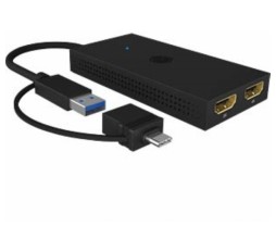 Slika izdelka: Icybox IB-SPL1029AC USB-C/A na dvojni HDMI razdelilnik (2k@60Hz/4k@30Hz)