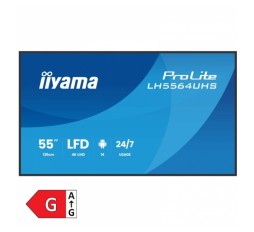 Slika izdelka: IIYAMA ProLite LH5564UHS-B1AG 55" (138,7cm) 4K UHD VA 24/7 Android zvočniki informacijski zaslon