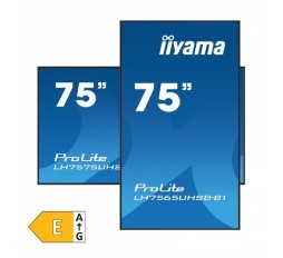 Slika izdelka: IIYAMA ProLite LH7565UHSB-B1 75" (189,3cm) 4K UHD IPS HDMI/DP 24/7 zvočniki informacijski zaslon