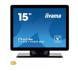 Slika izdelka: IIYAMA ProLite T1521MSC-B2 38cm (15") TN XGA P-CAP zvočniki na dotik informacijski / interaktivni monitor