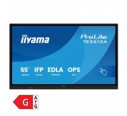 Slika izdelka: IIYAMA ProLite TE5513A-B3AG 138,8cm (55") 4K IPS 24/7 DP/HDMI/USB-C EDLA zvočniki na dotik interaktivni monitor