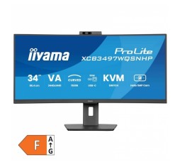 Slika izdelka: IIYAMA ProLite XCB3497WQSNPH-B1 86,7cm (34") UWQHD VA 120Hz HDMI/DP/USB-C/RJ-45 kamera zvočniki ukrivljen monitor