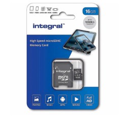 Slika izdelka: Integral 16GB High Speed microSDHC/XC V10 UHS-I U1