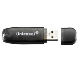 Slika izdelka:  Intenso 16GB Rainbow Line USB 2.0 spominski ključek - Črn