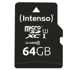 Slika izdelka: Intenso 64GB microSDXC UHS-I Class 10 Premium spominska kartica