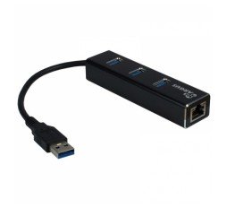 Slika izdelka: INTER-TECH ARGUS IT-310 gigabit LAN USB3.0 3-port hub mrežni adapter