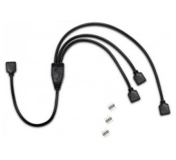 Slika izdelka: INTER-TECH RGB 2x15cm 1x25cm 4-pin RGB razdelilni kabel