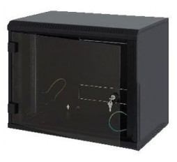 Slika izdelka: Triton kabinet zidni  9U 500 600x400 črn sestavljen