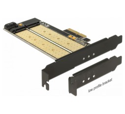 Slika izdelka: Delock kartica PCIe kontroler  x4 1xM.2 NVMe + 1xM.2 NGFF + Low Profile