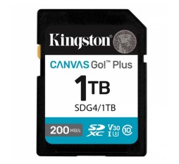 Slika izdelka: KINGSTON Canvas Go! Plus SD 1TB Class 10 UHS-I U3 V30 (SDG4/1TB) spominska kartica