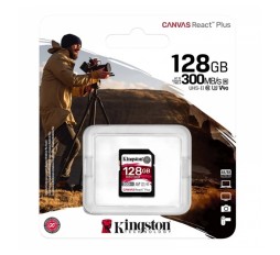 Slika izdelka: KINGSTON Canvas React Plus SD 128GB Class10 UHS-II SDR2/128GB spominska kartica