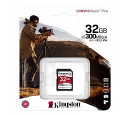 Slika izdelka: KINGSTON Canvas React Plus SD 256GB Class10 UHS-II SDR2/256GB spominska kartica