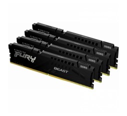 Slika izdelka: KINGSTON Fury Beast 128GB (4x32) 5200MT/s DDR5 CL40 XMP KF552C40BBK4-128 ram pomnilnik